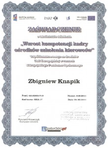 zaswiadczenie kompetencja